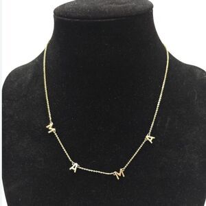 Benevolence LA MAMA Necklace Gold Tone 16+2 inch